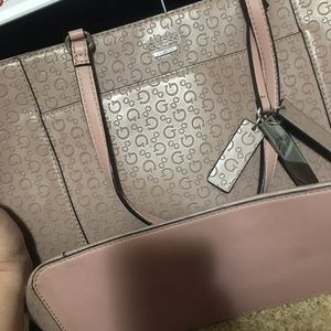 Rose Guess purse